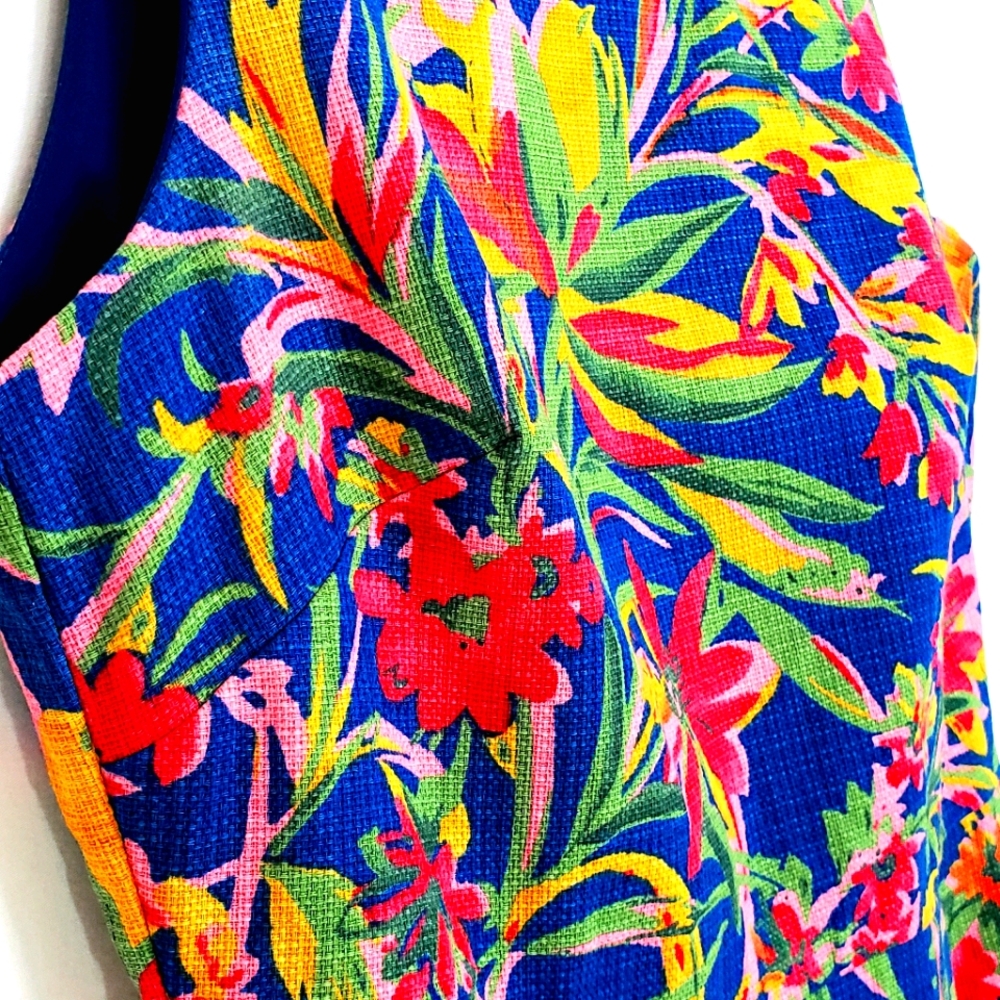 NWOT J.CREW Tropical Print Sleeveless Sheath Dress - Picture 7 of 14